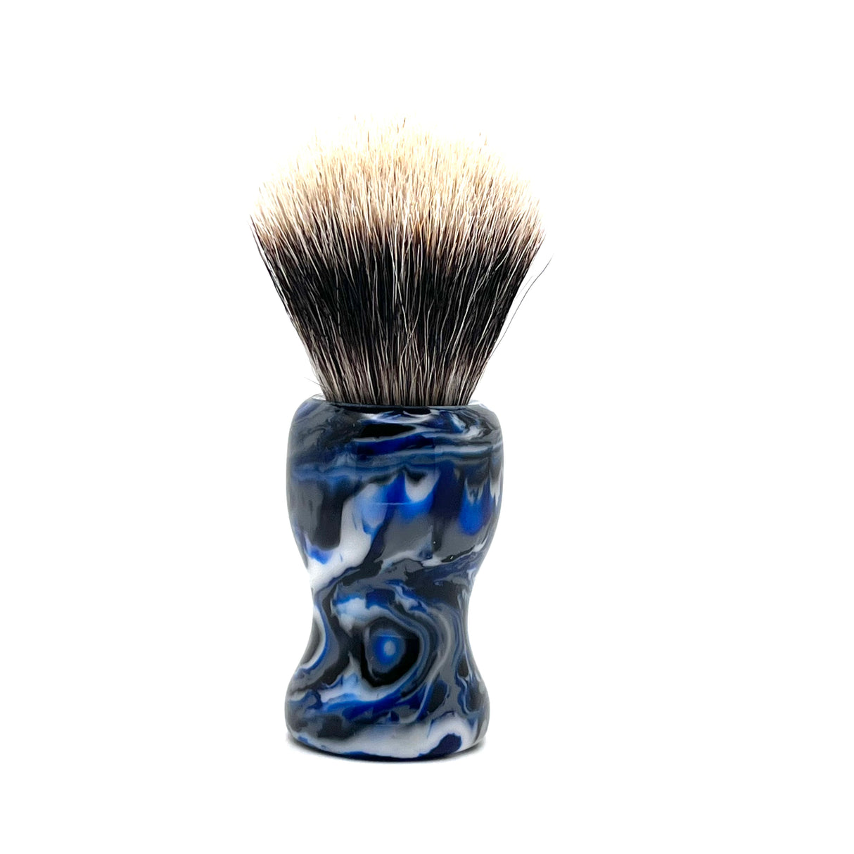 Never Alone³ - Shaving Brush No.8 - 2 Band Manchurian Badger Doughman Fan Knot - 26mm Resin Handle