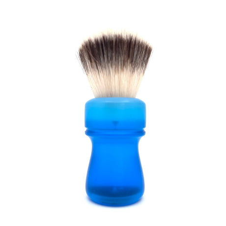 AKA Brushworx - Blue Matte - 26 mm Synthetic AK4 Fan Knot - Resin Handle Shaving Brush