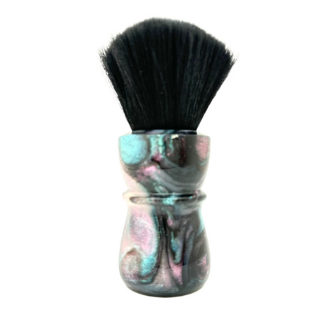 TRC - Abalone Glitter #1 - Synthetic Black Cashmere FAN Knot - 26mm Resin Handle