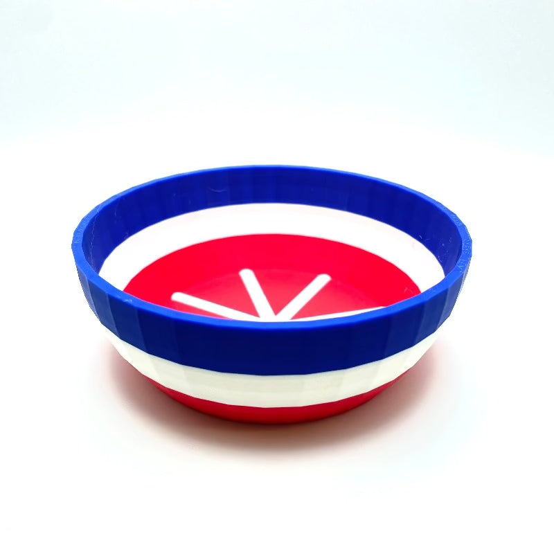 TRC - Unbreakable  Lather Bowl - Blue White & Red