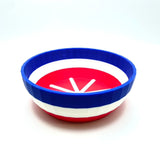 TRC - Unbreakable  Lather Bowl - Blue White & Red