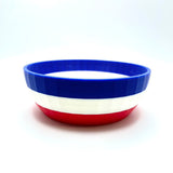 TRC - Unbreakable  Lather Bowl - Blue White & Red