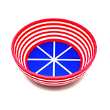 TRC - Unbreakable  Lather Bowl - Red White & Blue w/ Stripes