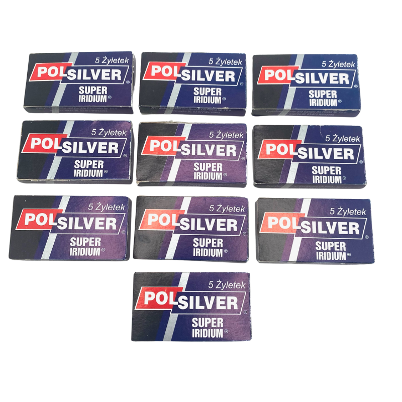 Polsilver - Super Iridium Double Edge Razor Blades - 100 Blades