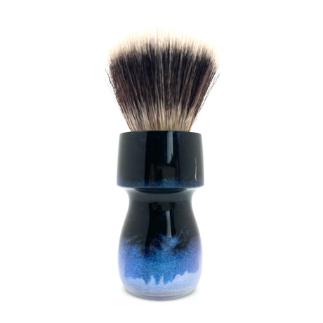 AKA Brushworx - Galaxy Sunset - 26 mm Synthetic AK7 Fan Knot - Resin Handle Shaving Brush