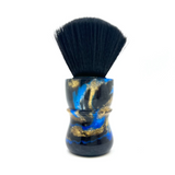 AKA Brushworx - River of Gold - 26mm Synthetic Black Silk Fan Knot - Resin Handle