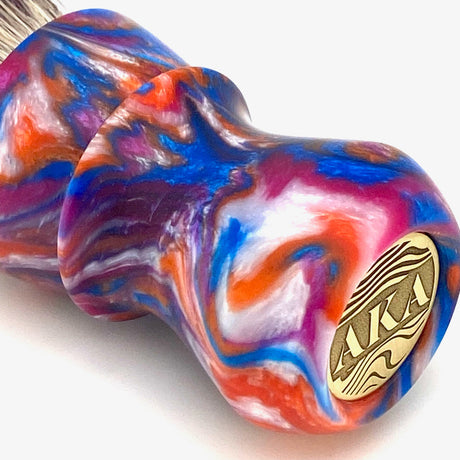 AKA - Tye Dye - 26mm Synthetic AK7 Fan Knot - Resin Handle