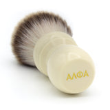 Alpha Brush & Shaving Co. - 28mm - Faux Ivory Shaving Brush