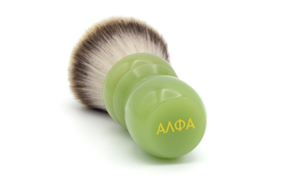 Alpha Brush & Shaving Co. - 28mm - Classic Faux Jade Shaving Brush