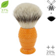 AP Shave Co. - 25 mm Mühle STF Xlarge Dense++ 37% Plant Fiber - Honey Hive Butterscotch Handle - Shaving Brush