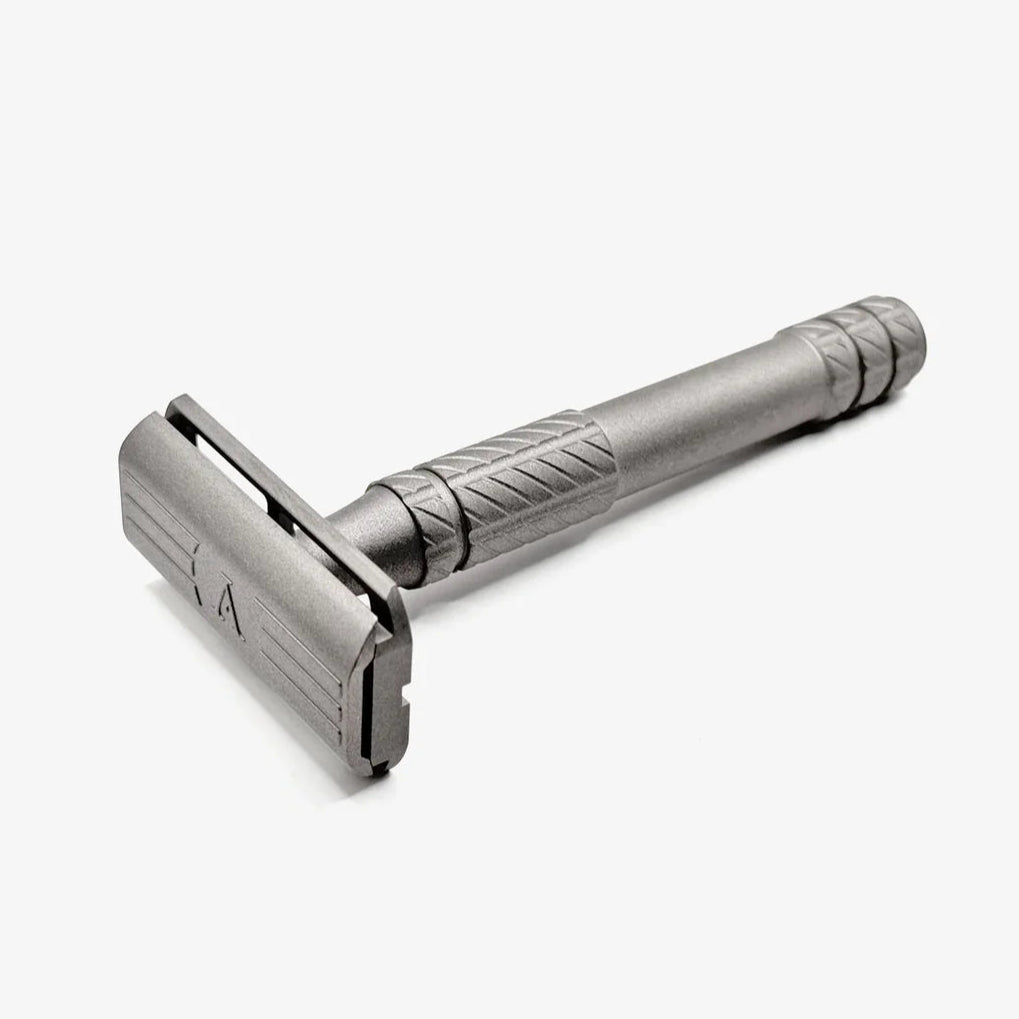 Aylsworth - APEX-Ti Titanium Double Edge Safety Razor - Satin Finish