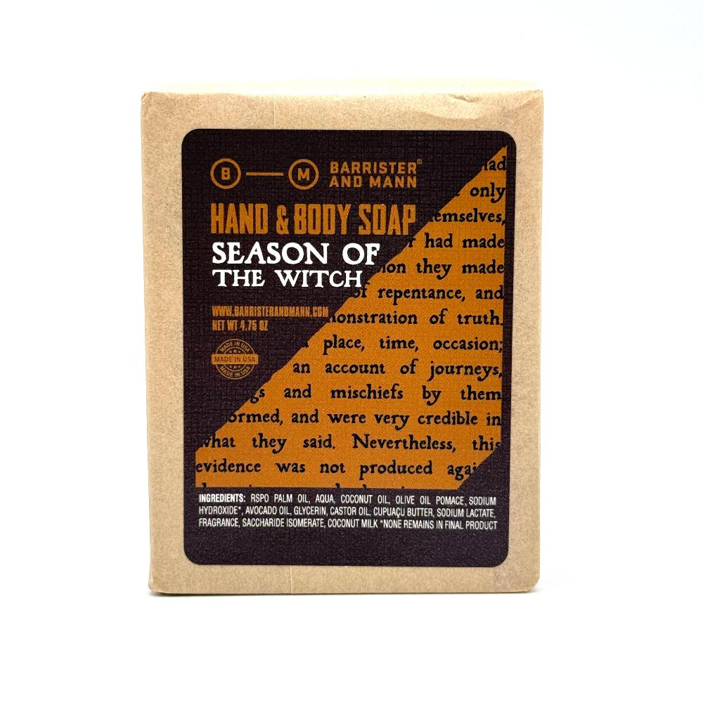 Barrister and Mann - Season of the Witch - Hand & Body Bar Soap - 4.75 oz