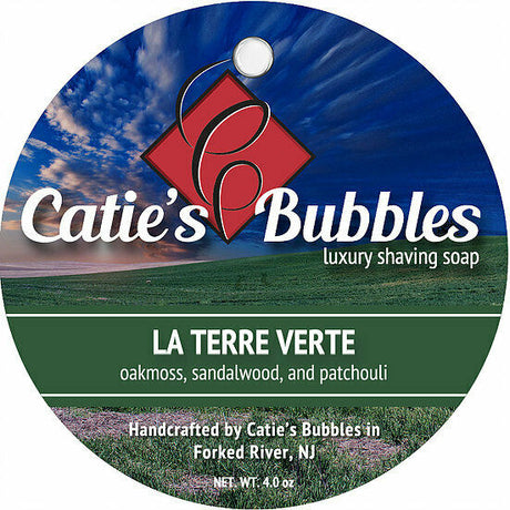 Catie's Bubbles - La Terre Verte - Luxury Shaving Soap 4oz