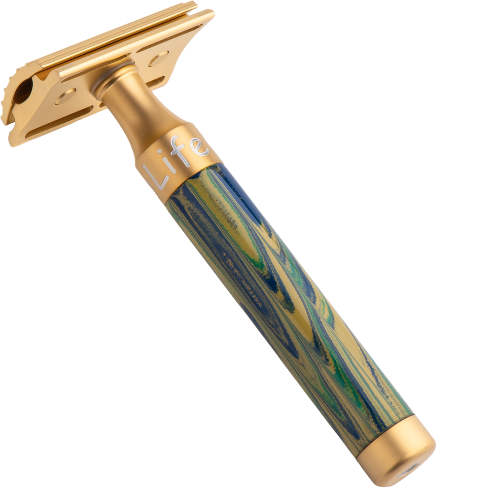 Design 94 - Rio de Janeiro - Life Series Double Edge Safety Razor 24 ct Gold