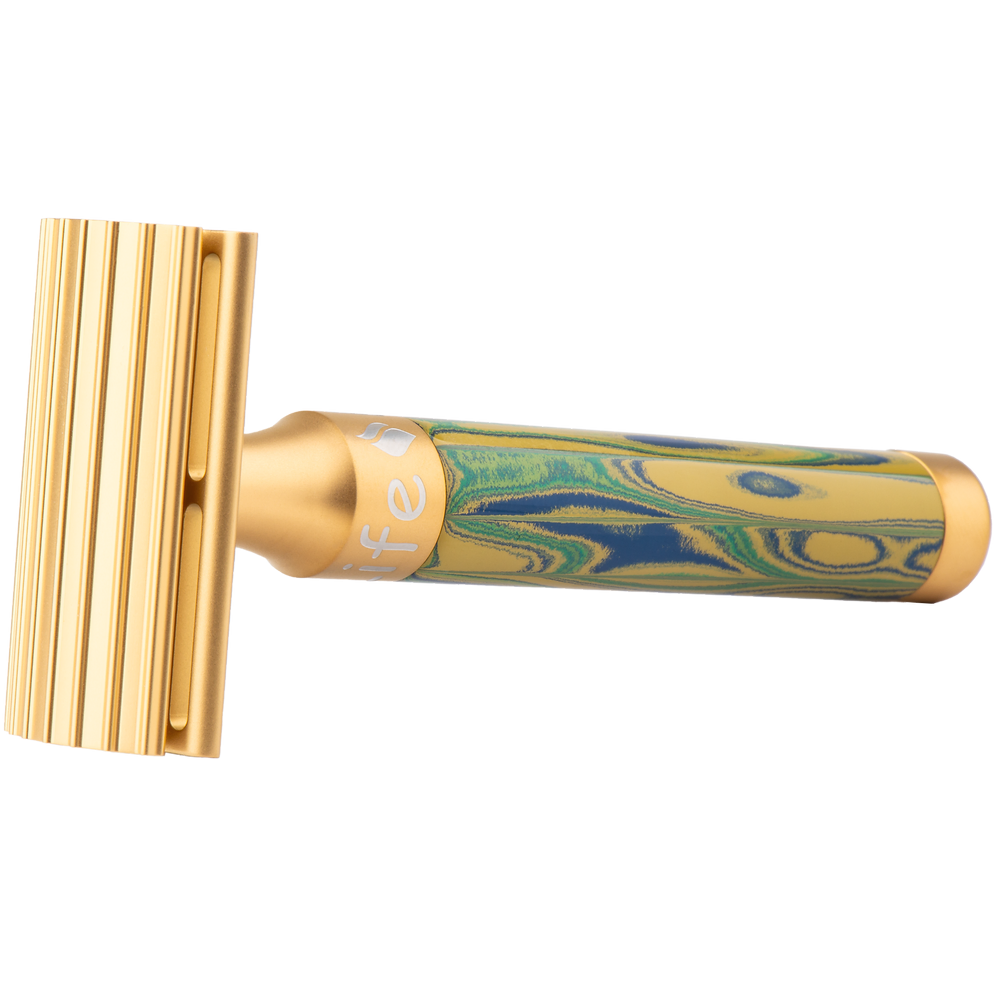 Design 94 - Rio de Janeiro - Life Series Double Edge Safety Razor 24 ct Gold