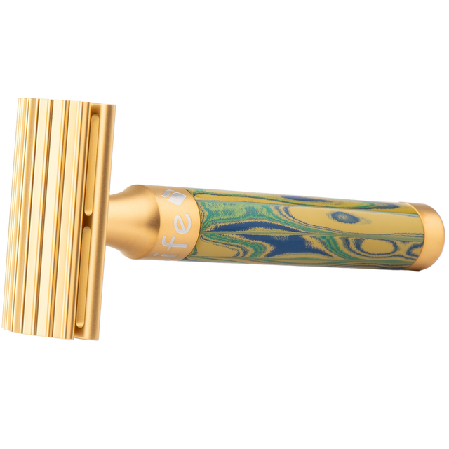 Design 94 - Rio de Janeiro - Life Series Double Edge Safety Razor 24 ct Gold