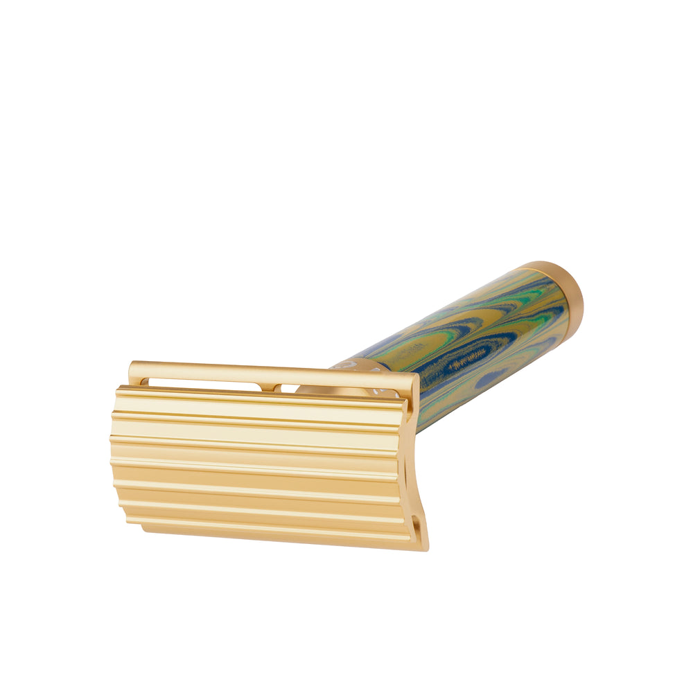 Design 94 - Rio de Janeiro - Life Series Double Edge Safety Razor 24 ct Gold