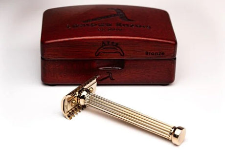 Lambda - Ares V2 - Polished Bronze Alloy Safety Razor