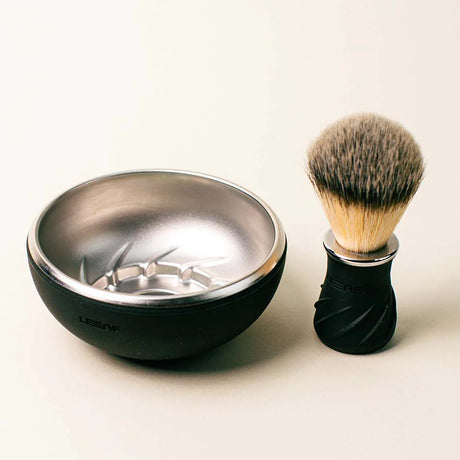 Leaf - Shave Bowl & Brush - Choose Your Color