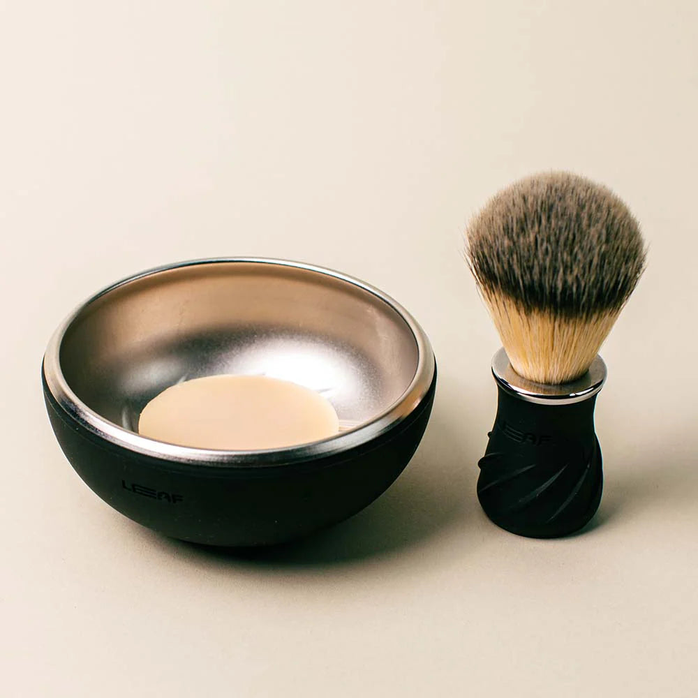 Leaf - Shave Bowl & Brush - Choose Your Color