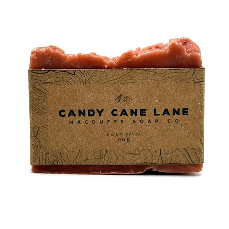 MacDuffs Soap Co. - Candy Cane Lane - Bar Soap Made with Aloe - 110g