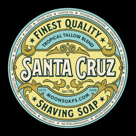 Moon Soaps -  Santa Cruz -  Shaving Soap - 6oz