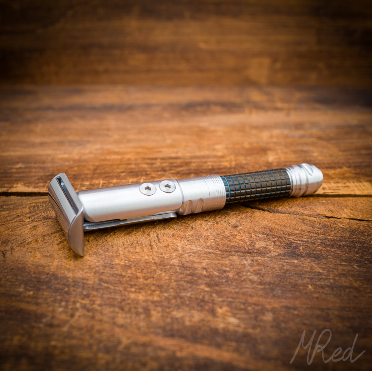 MRed - "Cal Kestis" - Brass, Aluminum and Stainless Steel Double Edge Safety Razor