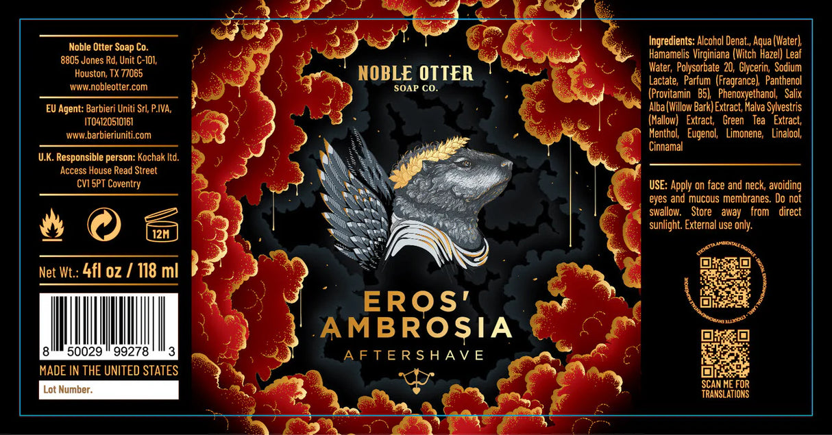 Noble Otter - Eros’ Ambrosia - Aftershave - 4oz