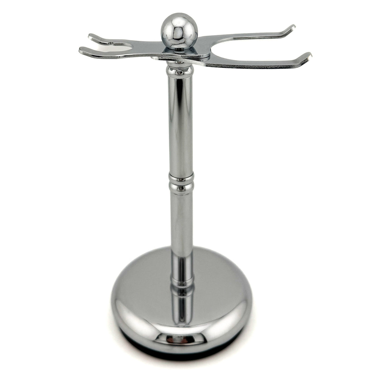 Parker - Adjustable Deluxe Chrome Razor & Brush Shave Stand