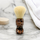 Parker - Deluxe Iridescent Tortoise Handle Boar Shaving Brush & Stand