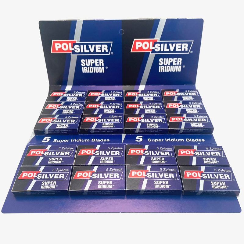 Polsilver - Super Iridium Double Edge Razor Blades - 100 Blades