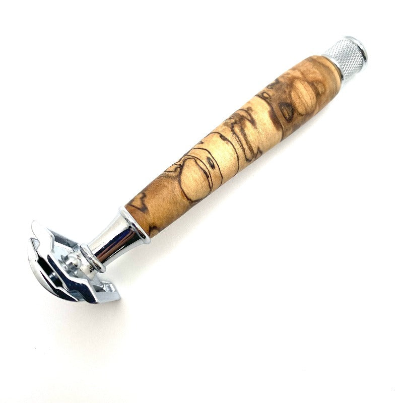 Pre-Owned - Chisel and Hound Custom Burl Wood - Double Edged Safety Razor