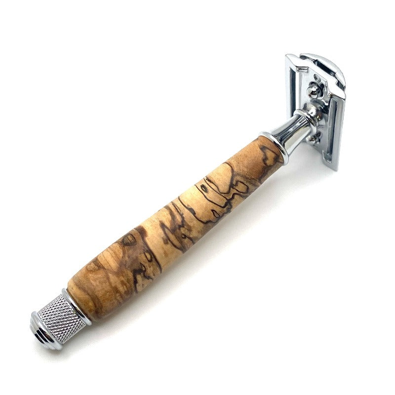 Pre-Owned - Chisel and Hound Custom Burl Wood - Double Edged Safety Razor