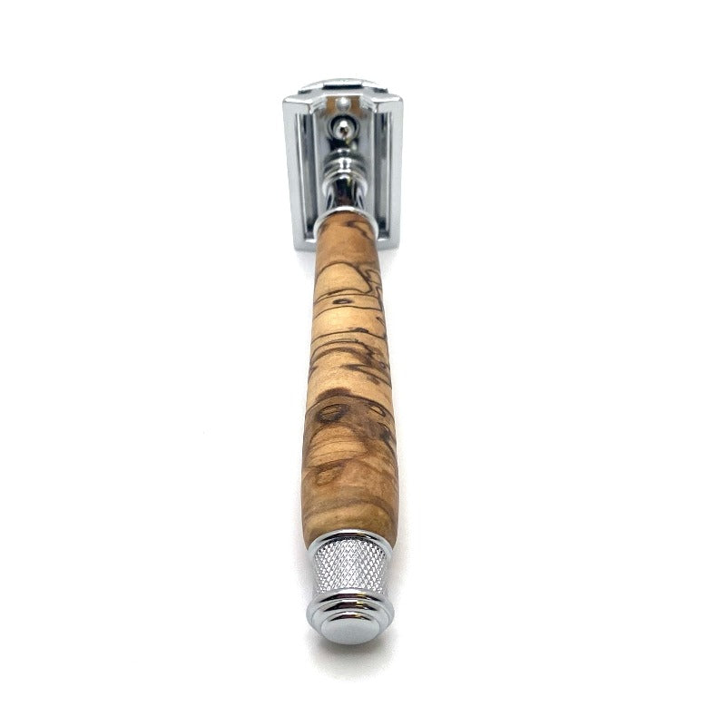 Pre-Owned - Chisel and Hound Custom Burl Wood - Double Edged Safety Razor