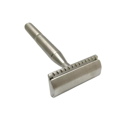 Pre-Owned - Green Cult Double Edge Safety Razor & Silver Head Cover