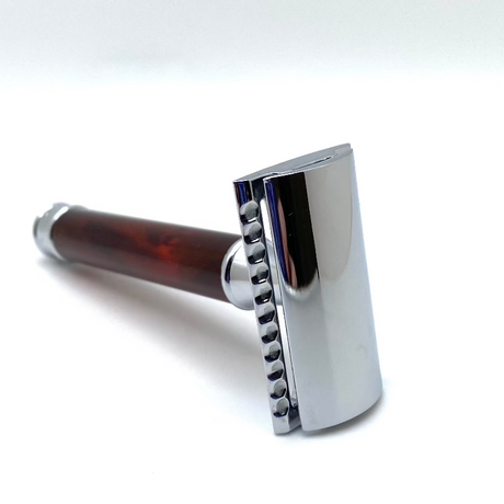 Pre-Owned - Muhle R 87 Faux Tortoise Shell - Double Edge Safety Razor