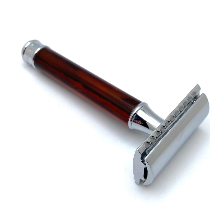 Pre-Owned - Muhle R 87 Faux Tortoise Shell - Double Edge Safety Razor