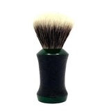 Ritual Shaving - Black & Green Maple w/ Scratch Rustication - 26mm Synthetic G5C Knot