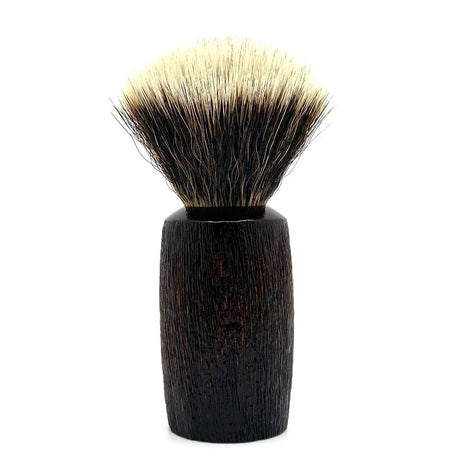 Ritual Shaving - Brown Maple Barrel w/ Scratch Rustication - 26mm Synthetic G5C Knot