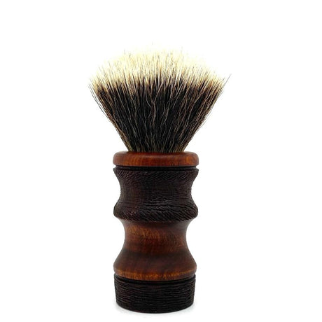 Ritual Shaving - Brown Olive Wood w/ Scratch Rustication - 26mm Synthetic G5C Knot