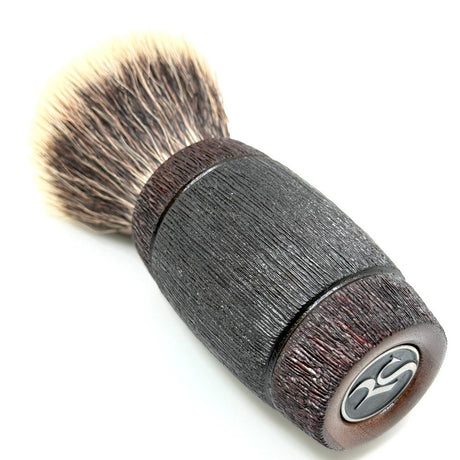 Ritual Shaving - Maple and Walnut w/ Scratch Rustication - 26mm Synthetic G5C Knot