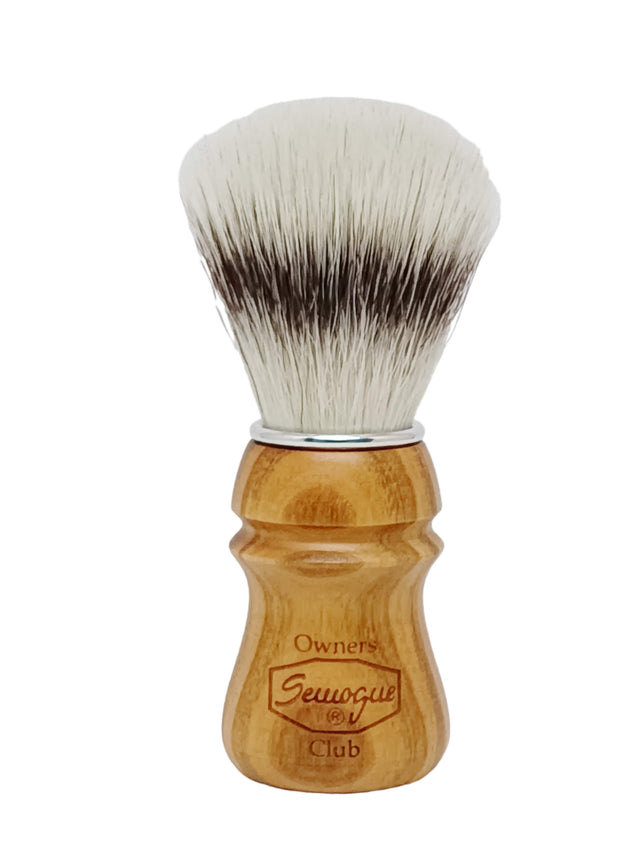 Semogue Owners Club - Cherry Wood Handle - Synthetic Sylver Shaving Brush