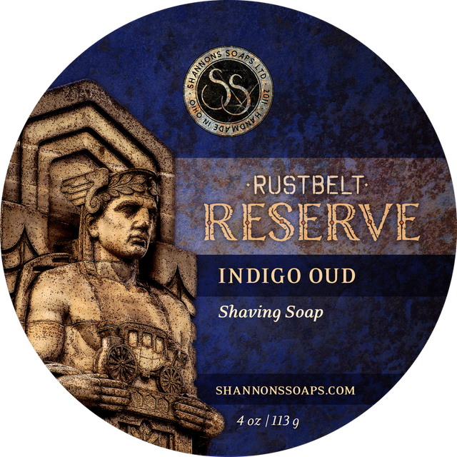 Shannon's Soaps - Indigo Oud - Rust Belt Reserve Shaving Soap - 4oz