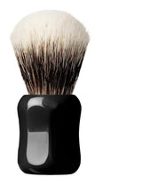 Shavemac - 24mm Silvertip Fan 2 Band Badger Shaving Brush - Black Handle