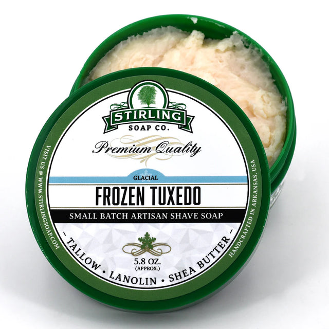 Stirling Soap Company - Glacial Frozen Tuxedo - Shave Soap - 5.8oz