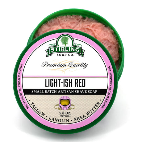 Stirling Soap Company - Light-ish Red - Shave Soap - 5.8oz