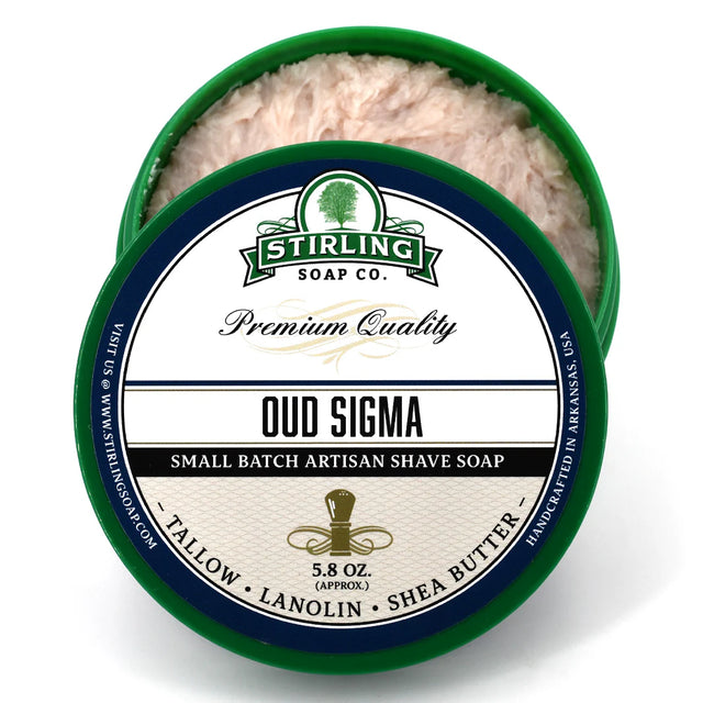 Stirling Soap Company - Oud Sigma - Shave Soap - 5.8oz