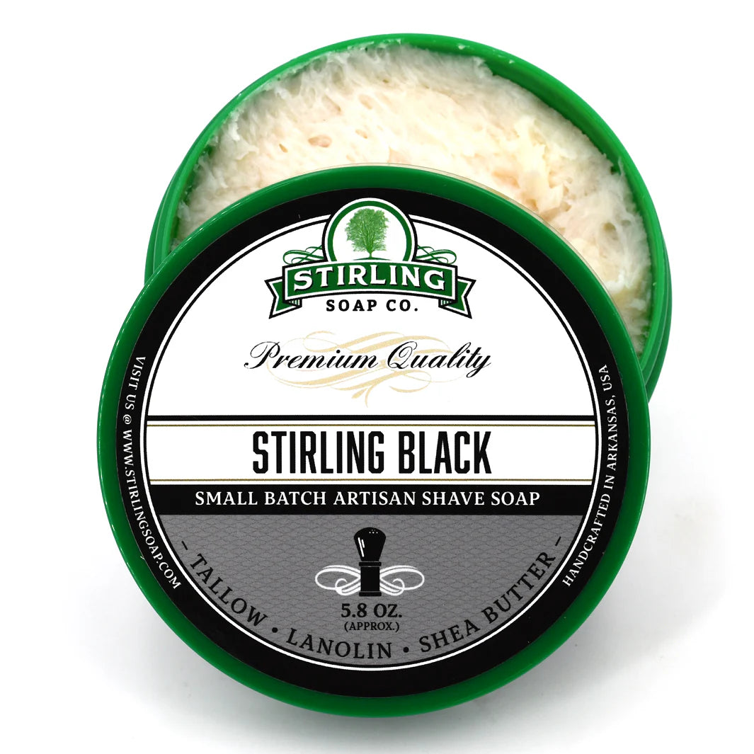 Stirling Soap Company - Stirling Black - Shave Soap - 5.8oz