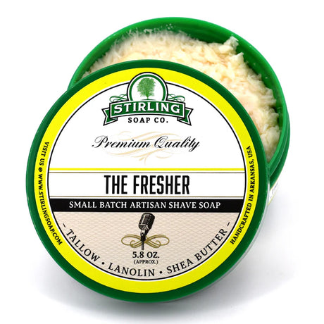 Stirling Soap Company - The Fresher - Shave Soap - 5.8oz