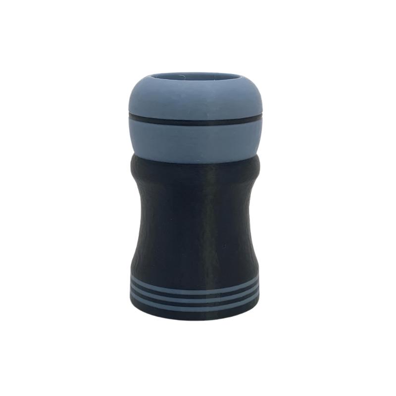 TRC - 3D Printed Shaving Brush - Black with Blue Gray - 26mm